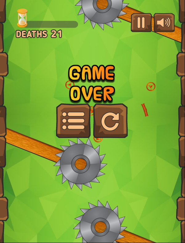 Key Mouse Game Over Screenshot.