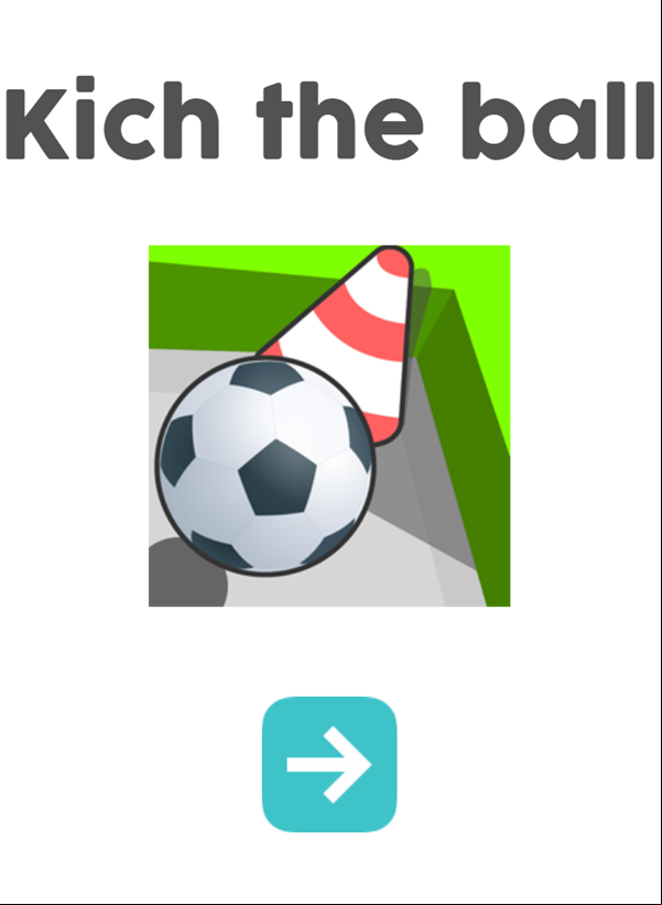 Kich the Ball Welcome Screen Screenshot.