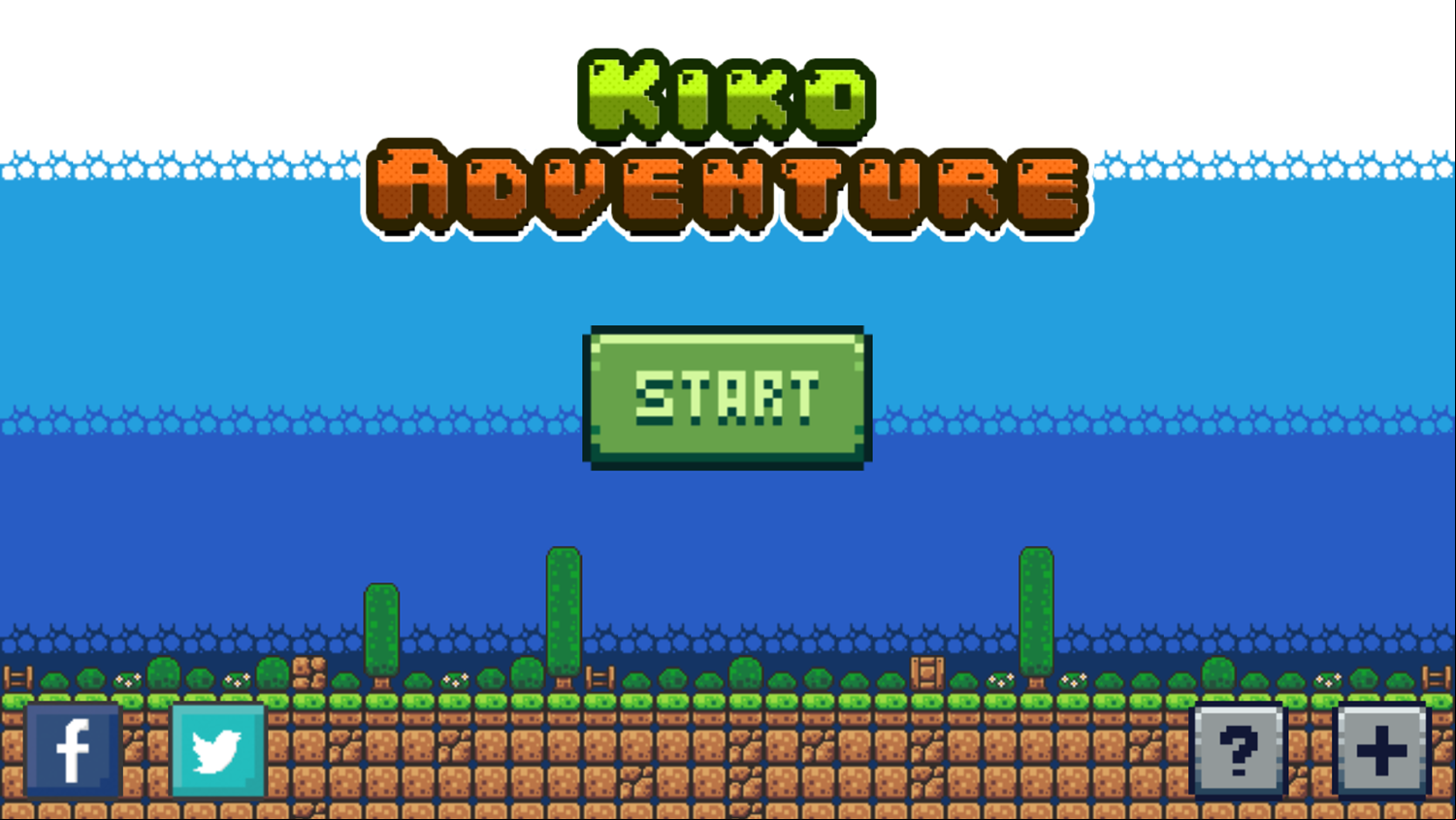 Kiko Adventure Welcome Screen Screenshot.