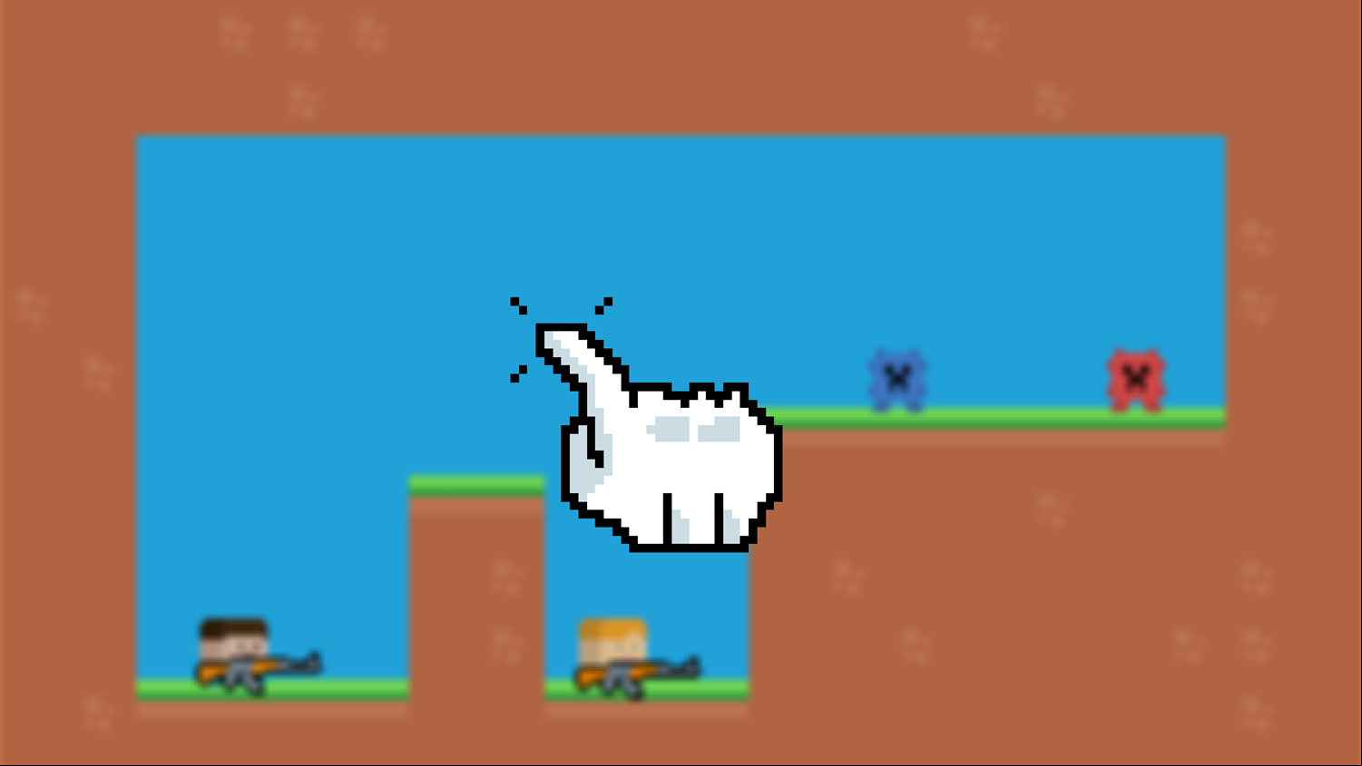 Killer Brothers Shoot Game Level Start Screenshot.