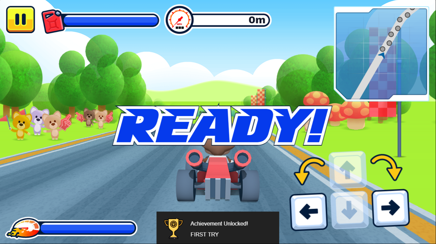King Kong Kart Racing Game Start Screenshot.