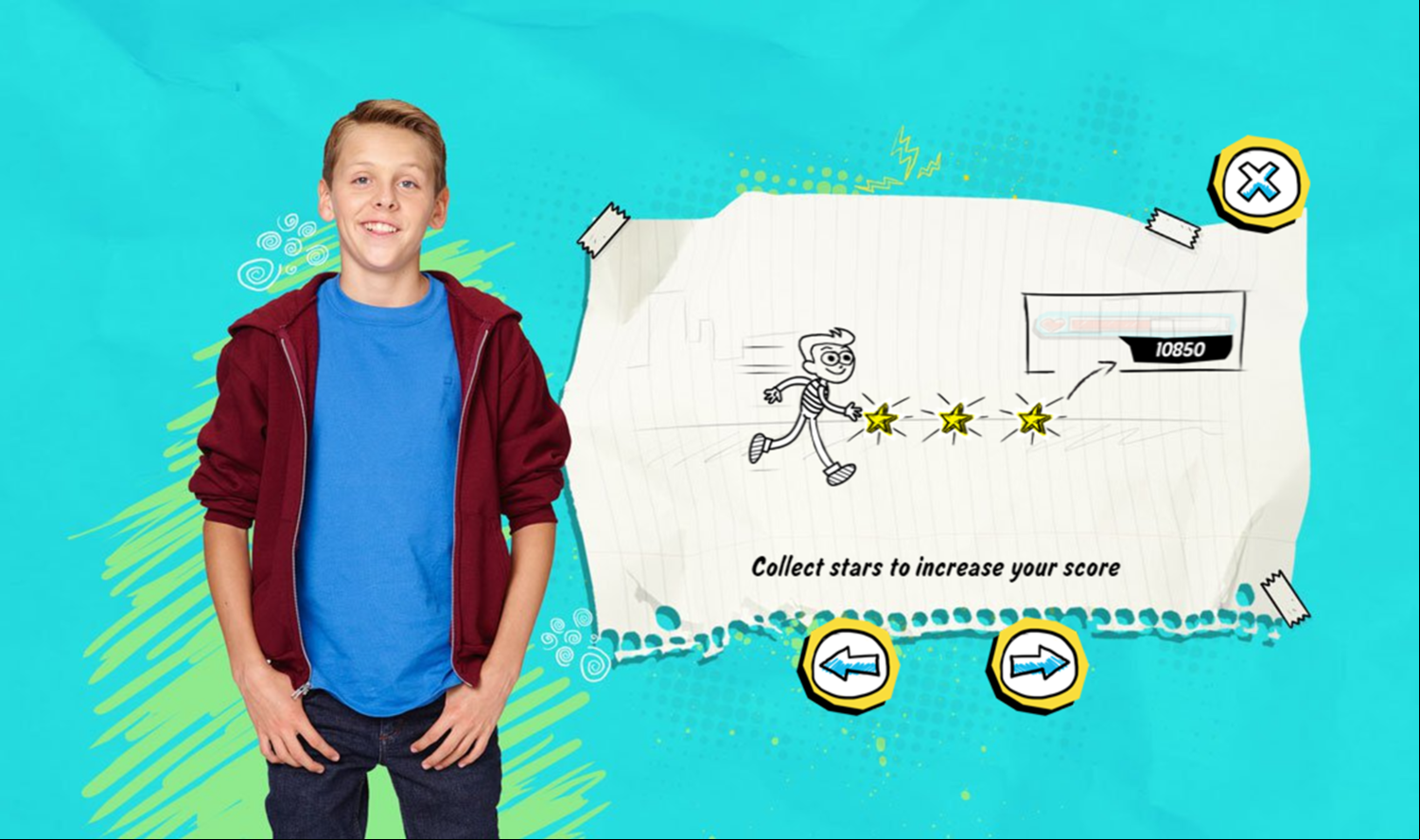 Kirby Buckets Scrawl & Brawl Game How to Play Collecting Stars Screen Screenshot.