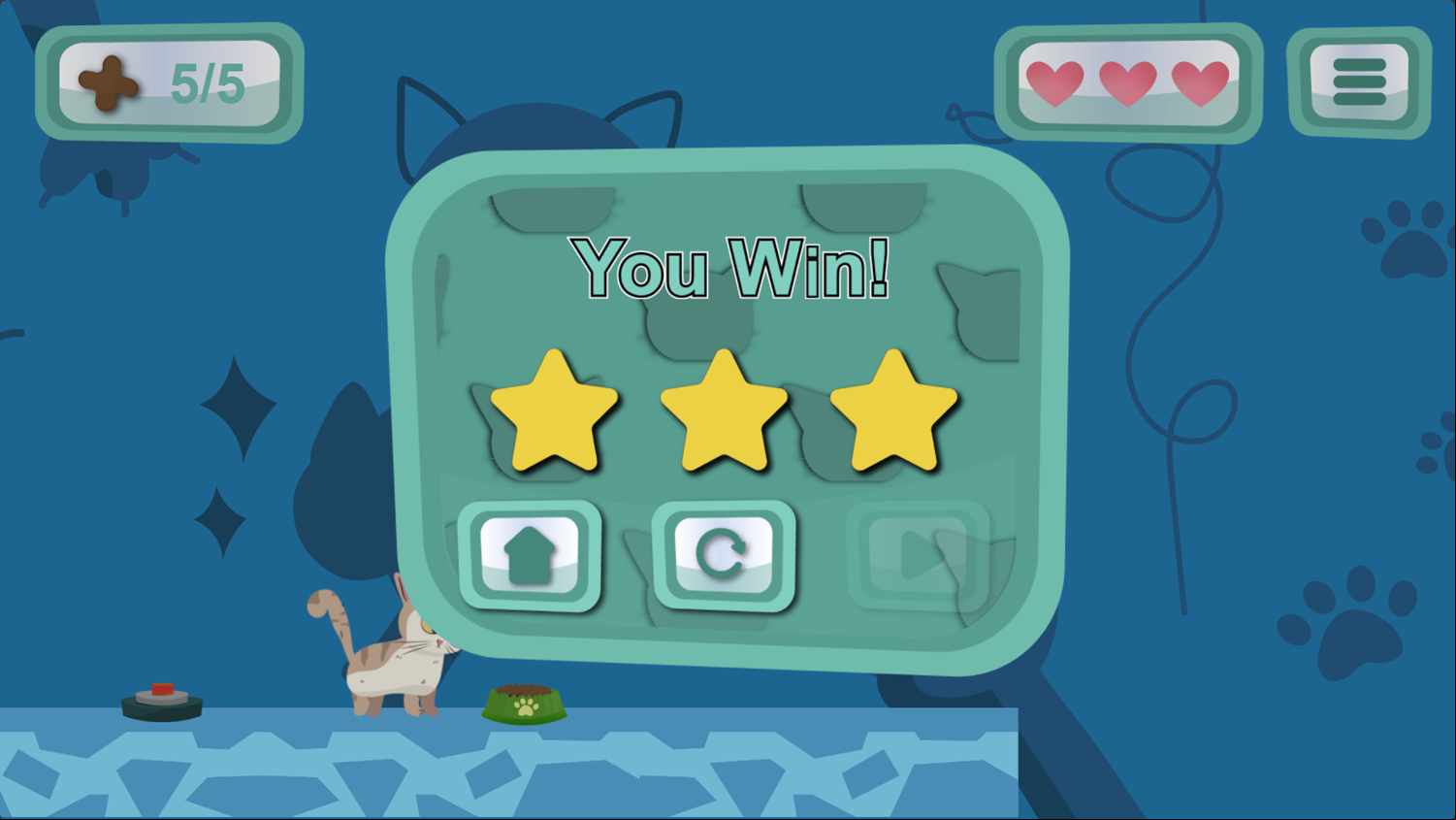 Kitty's World Game Complete Screenshot.