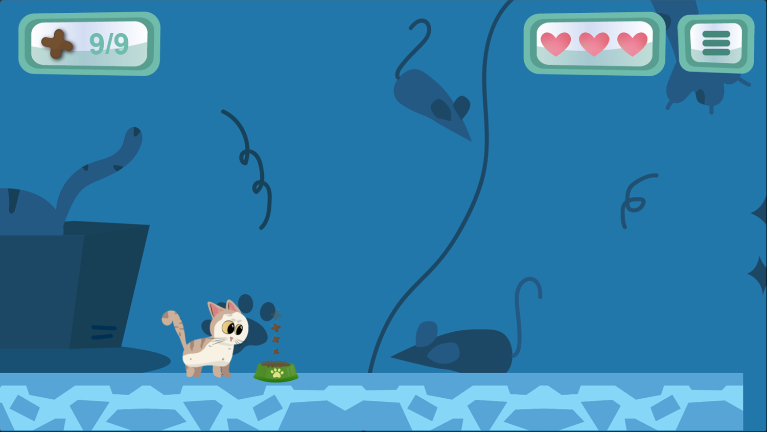 Kitty's World Game Level Complete Screenshot.