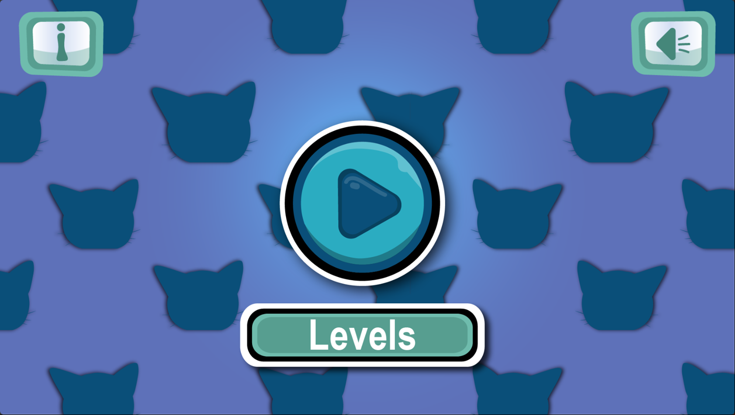 Kitty's World Game Welcome Screen Screenshot.