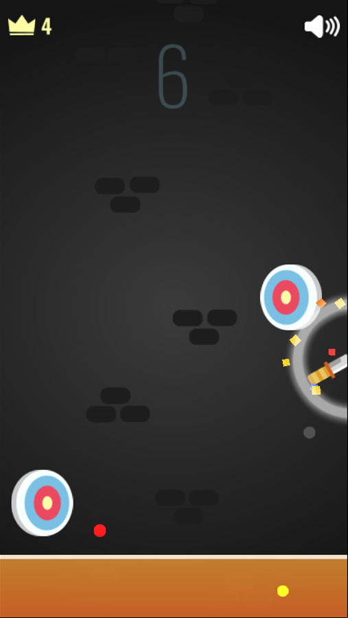Knife Climb Game Miss Screenshot.