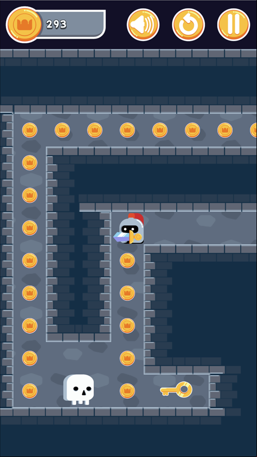 Knight Dash Game Screenshot.