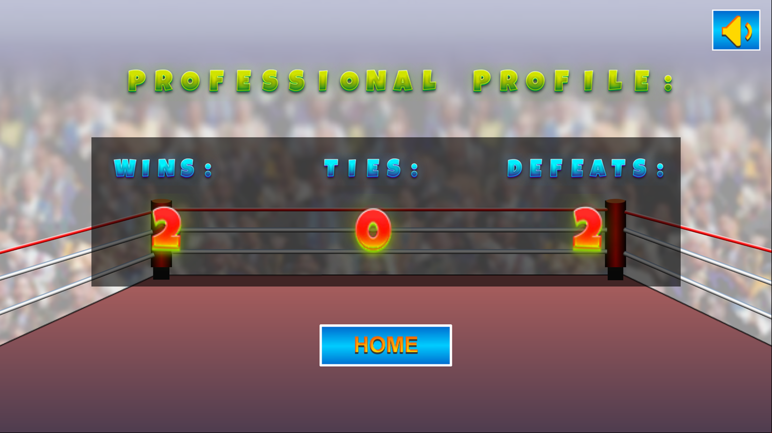 Knock Out Boxing Fighting Record Screenshot.