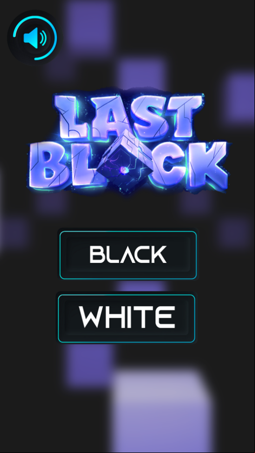 Last Block Game Welcome Screen Screenshot.