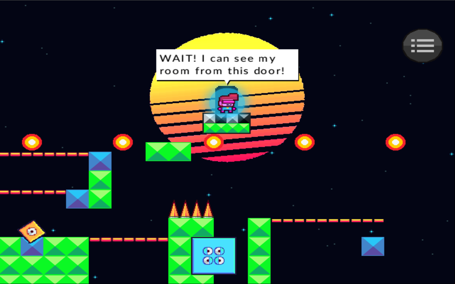 Leap the Synth Game Final Level Beat Screenshot.