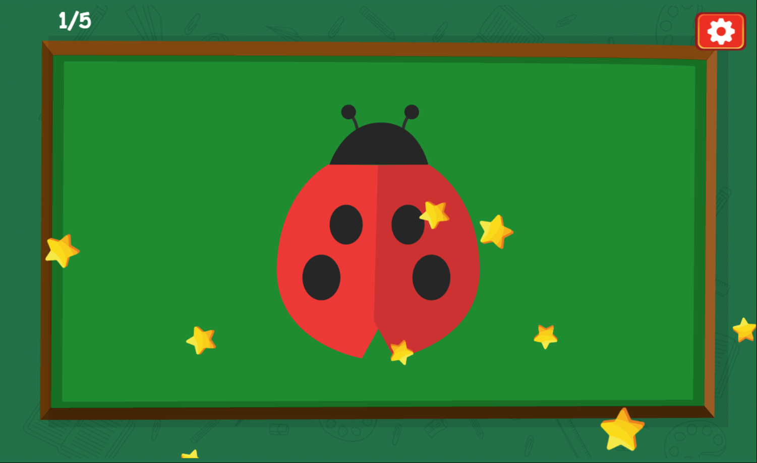 Learn Drawing Game Final Layout Screenshot.