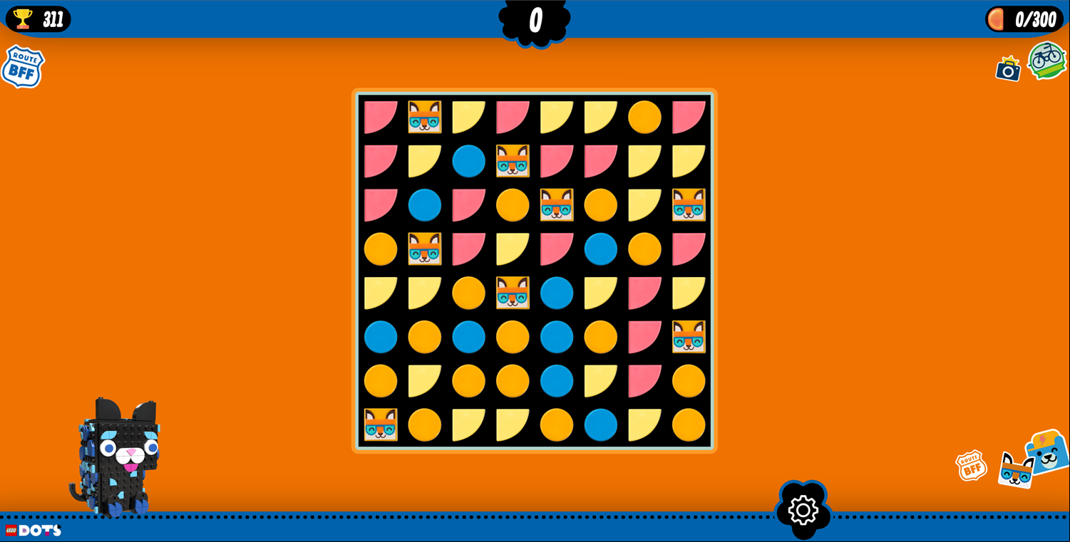 LEGO Funky Dots Game Adventure Level Screenshot.