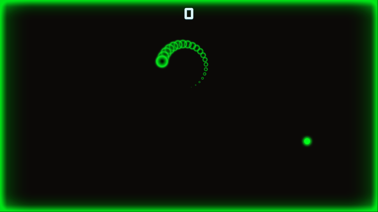 Light Worm Game Start Screenshot.