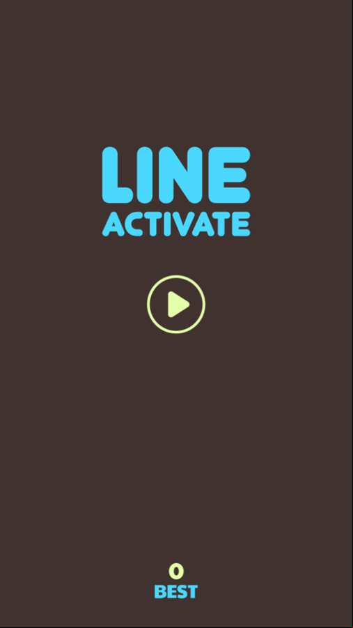 Line Activate Game Welcome Screen Screenshot.