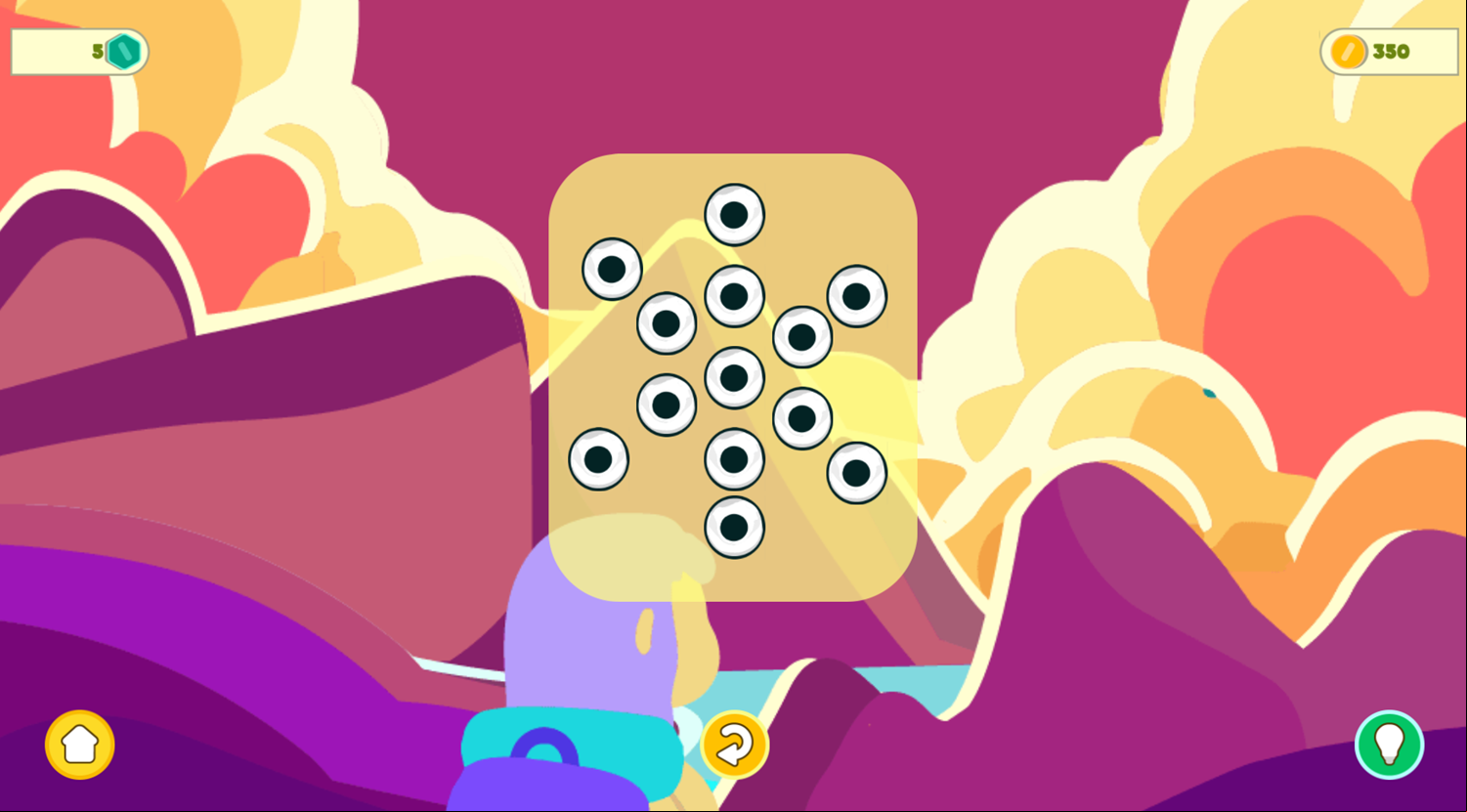 Line On Hole Game Level Progress Screenshot.