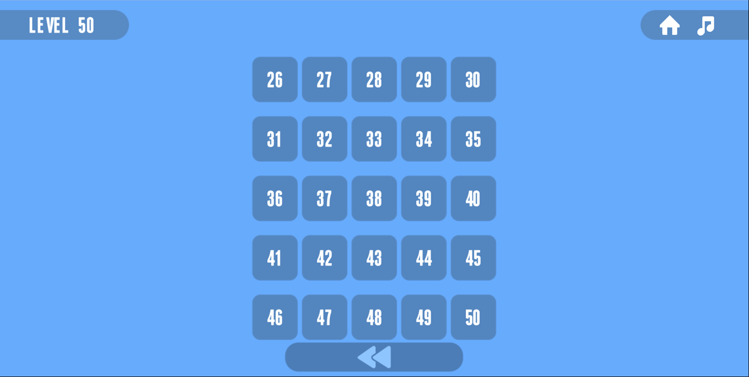 Link Game Level Select Screen Screenshot.