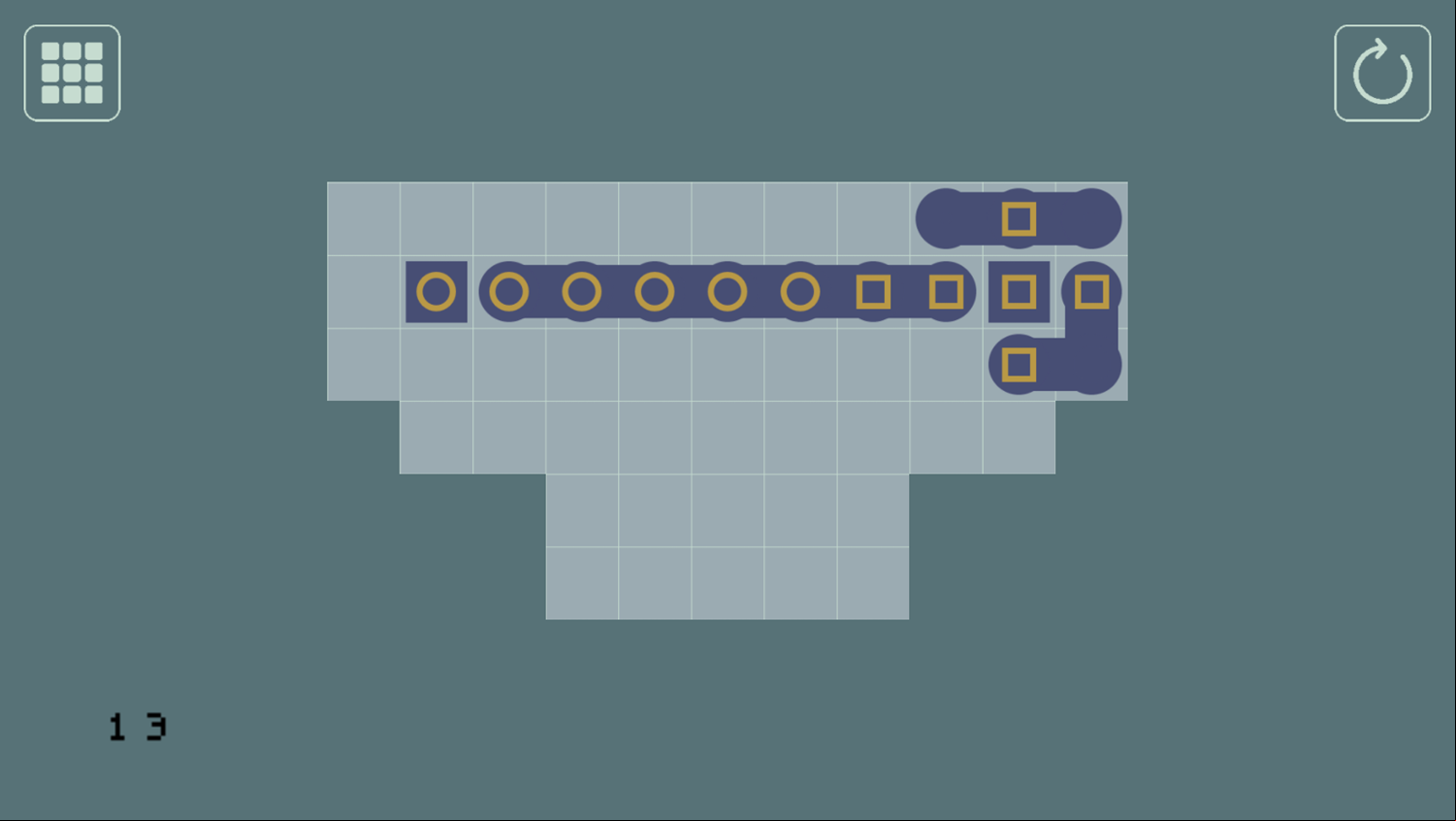 LinkSnake Game Level 13 Complete Screenshot.