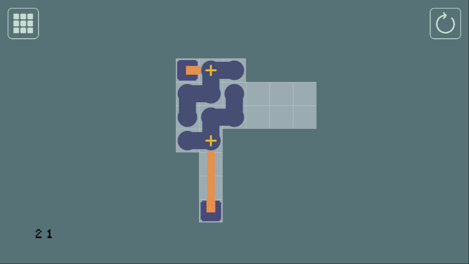 LinkSnake Game Level With Multiple Positives Screenshot.
