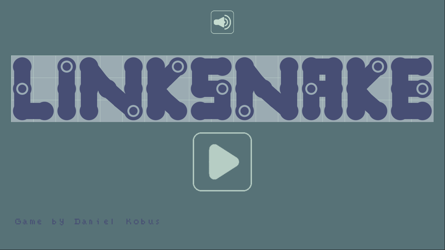 LinkSnake Game Welcome Screen Screenshot.