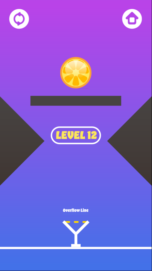 Liquid Orange Game Level 12 Screenshot.