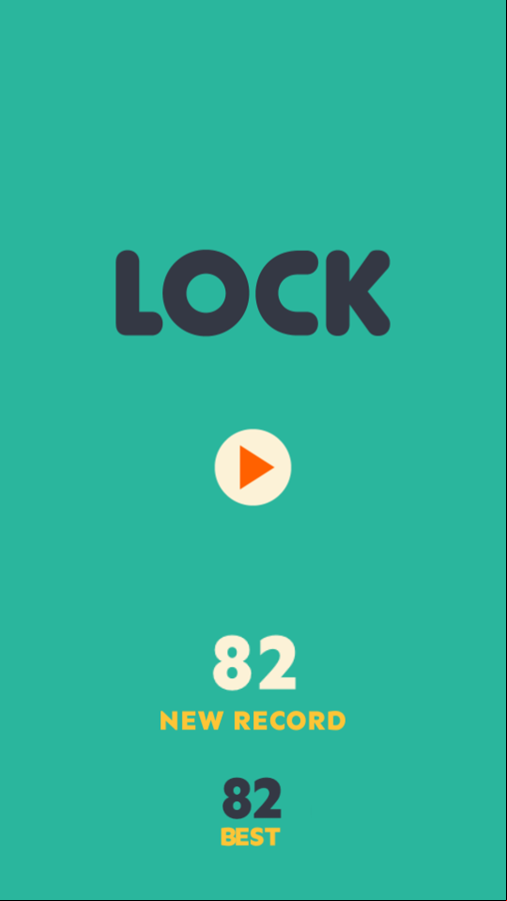 Lock Game Over Screenshot.