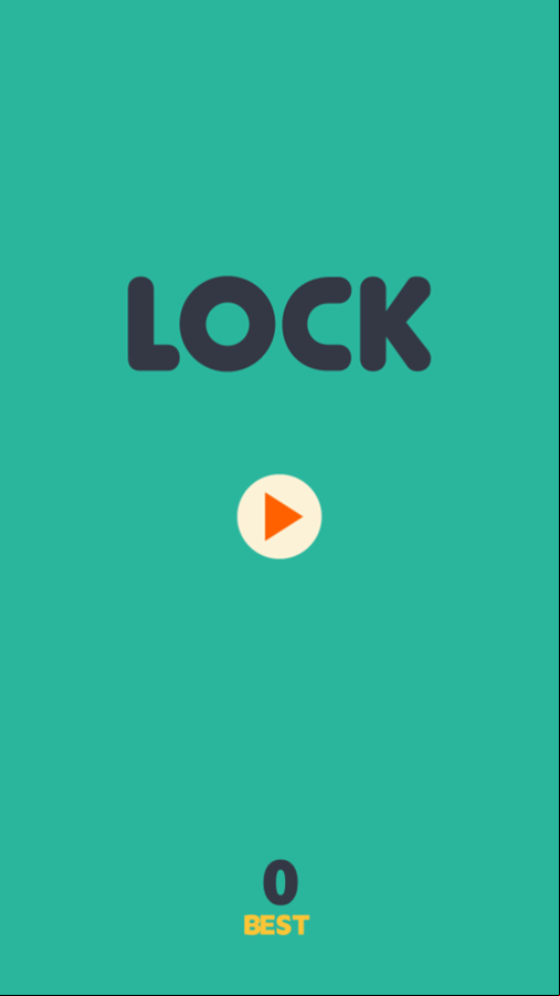 Lock Game Welcome Screen Screenshot.