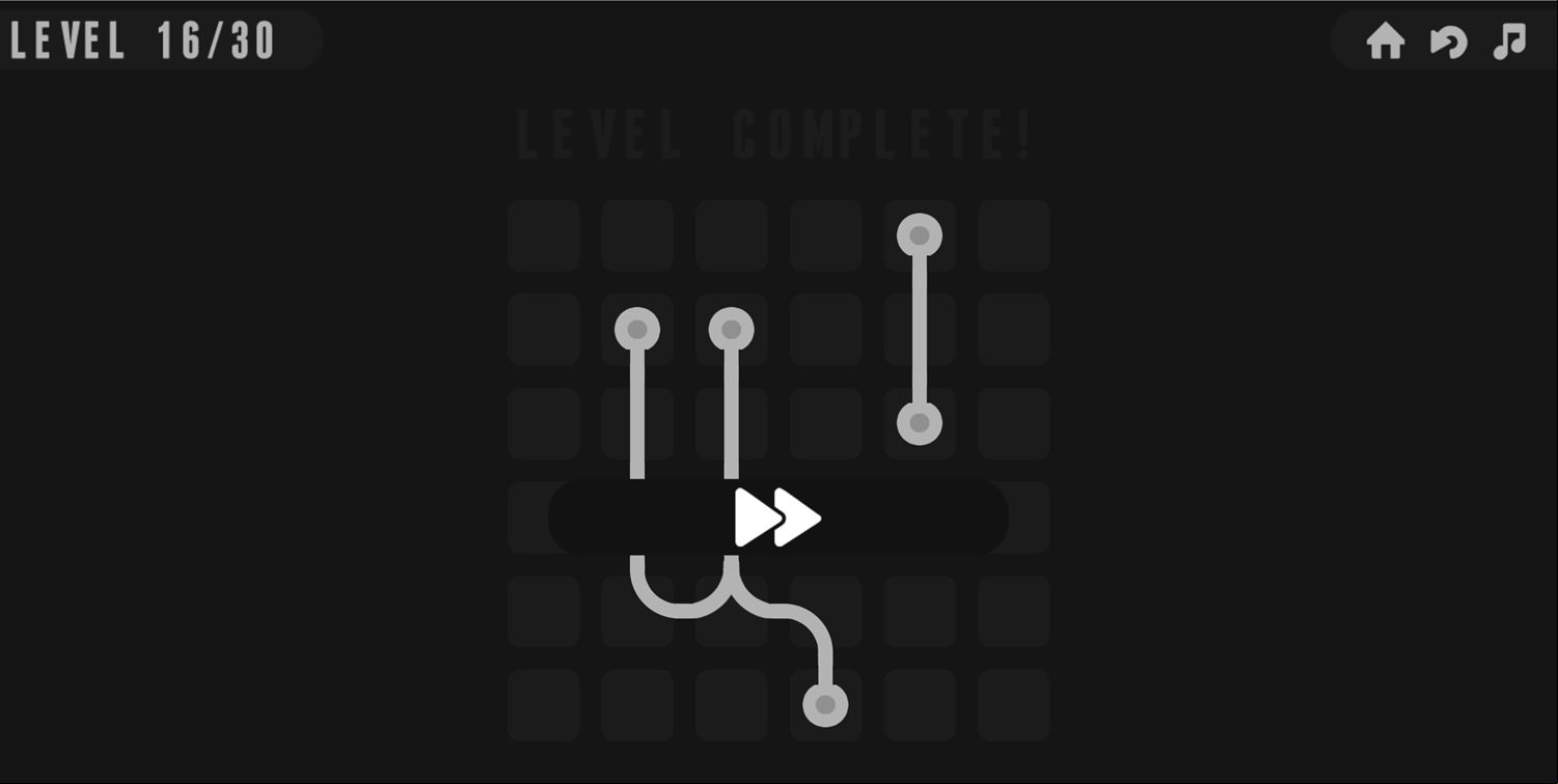 Loop Path Game 2 Loops Example Screenshot.