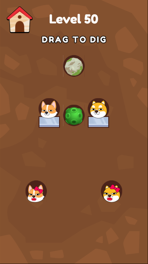 Love Doge Collect Game Final Level Screenshot.