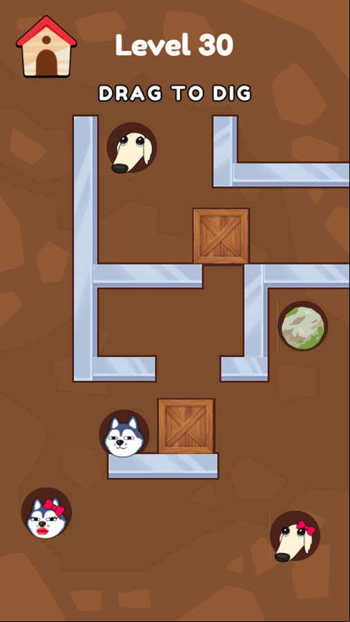 Love Doge Collect Game Level Challenge Screenshot.