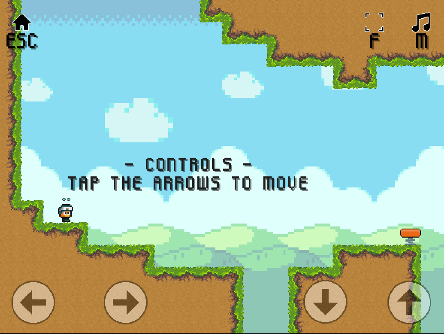 Low's Adventures 3 Game Controls Screen Screenshot.