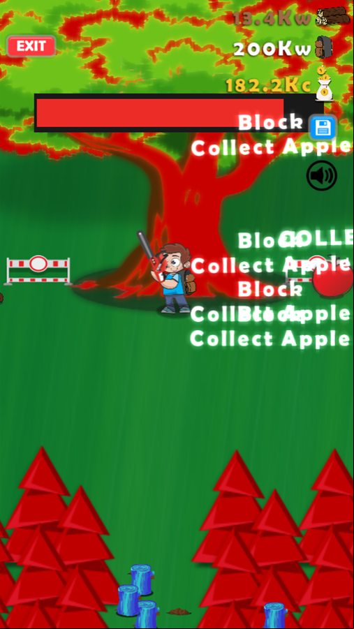 Lumberjack Master Game Final Tree Apple Screenshot.