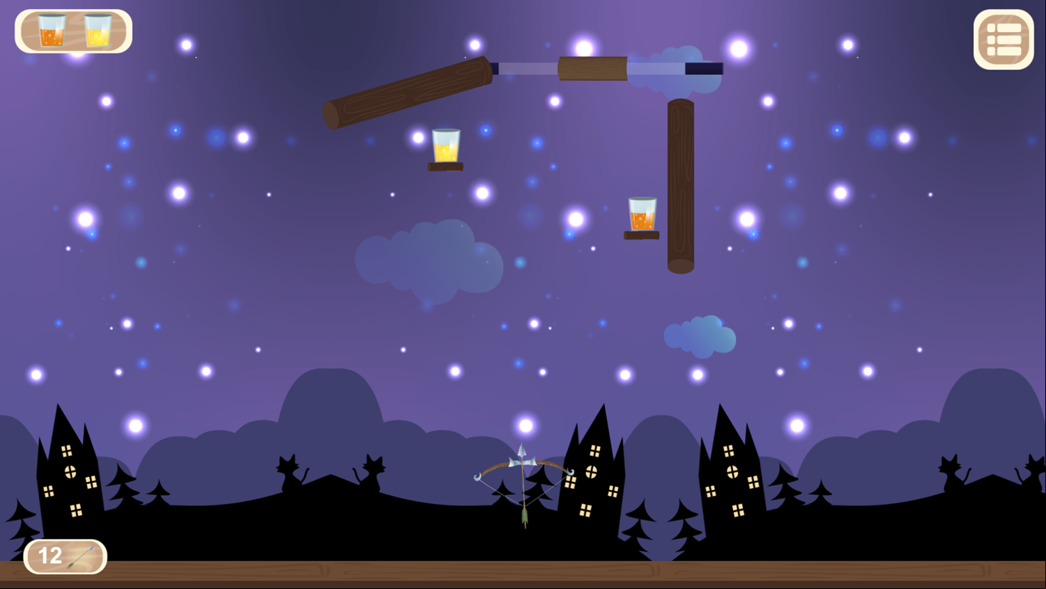 Magical Archer Game Level Progress Screenshot.