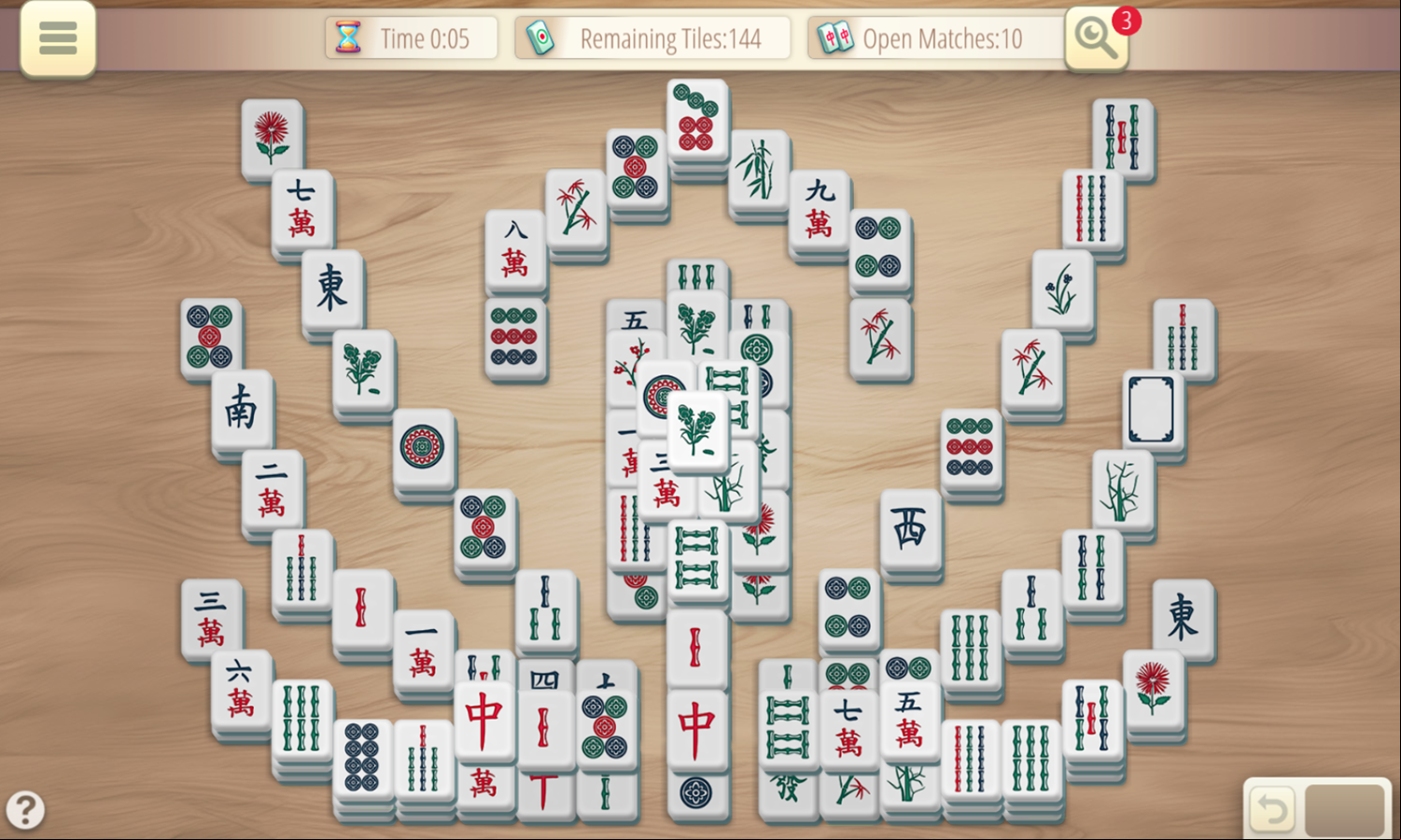 Mahjong At Home Game Start Screenshot.