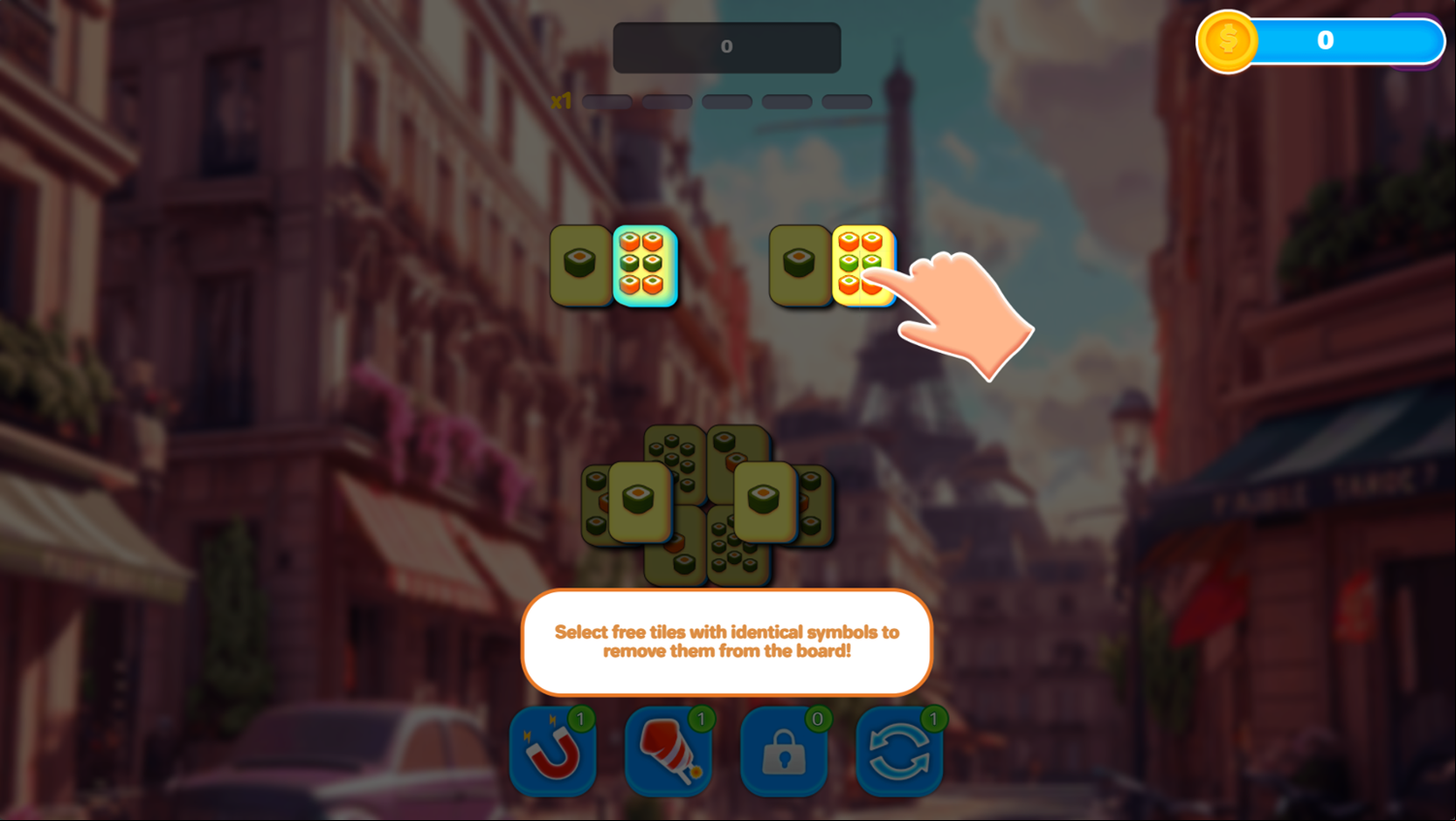 Mahjong Solitaire World Tour Game How To Play Screenshot.