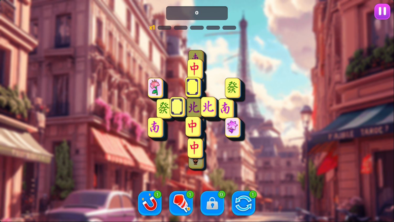 Mahjong Solitaire World Tour Game Next Level Screenshot.