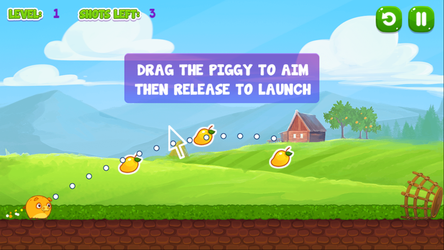 Mango Piggy Piggy Farm Harvest Game Play Tips Screenshot.