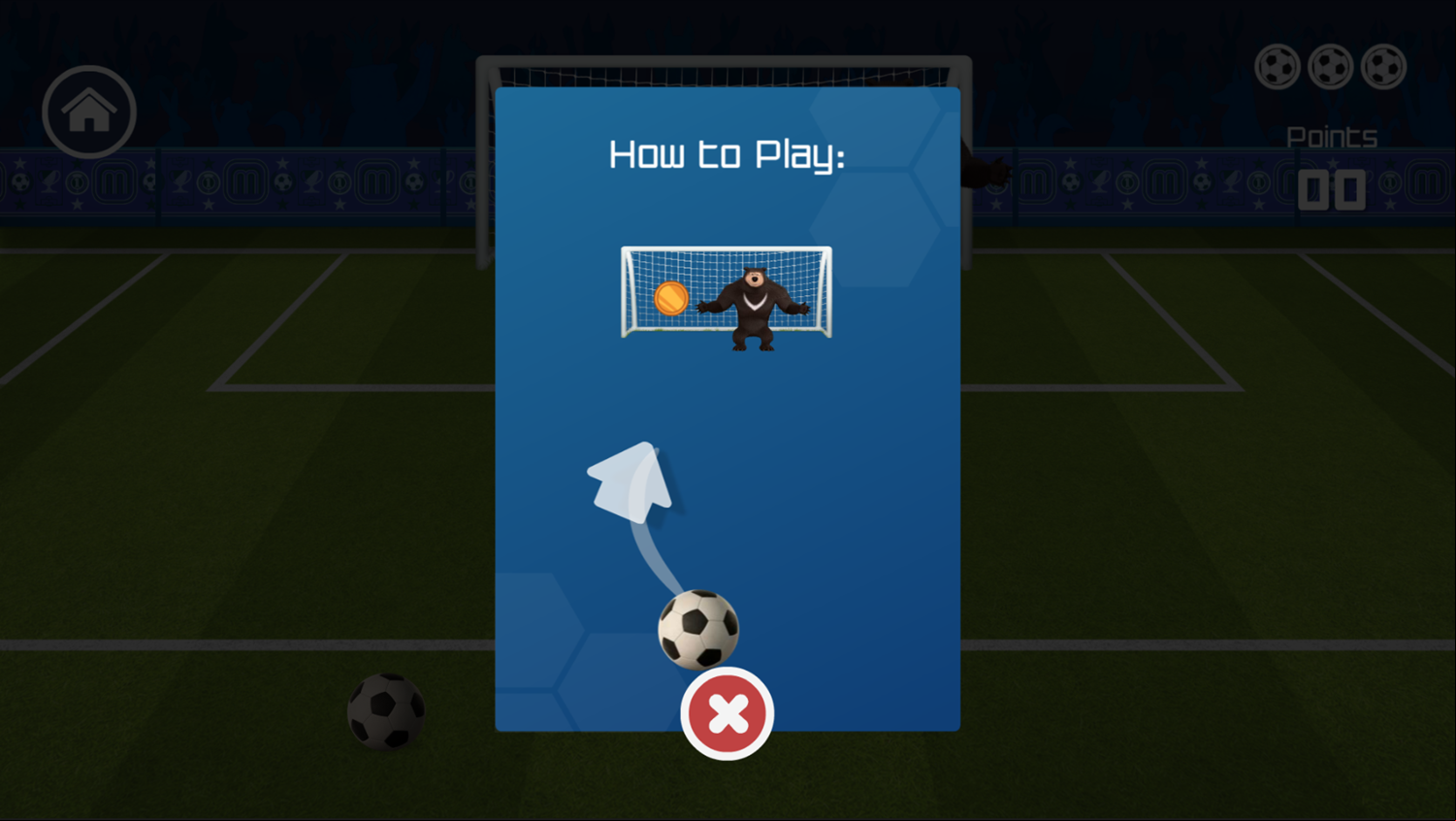 Masha and the Bear Football Game How To Play Screenshot.