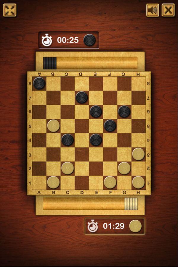 Master Checkers Game Moves Screenshot.