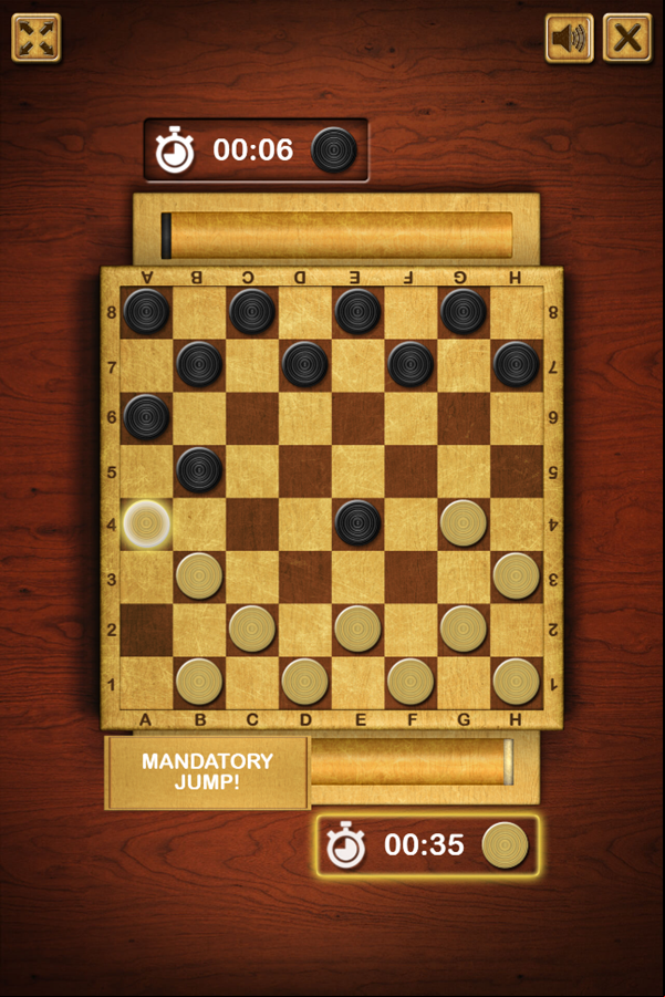 Master Checkers Game Level Cleared Screenshot.