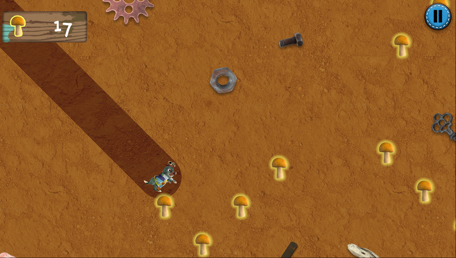 Master Moley Moletown Chase Game Play Screenshot.