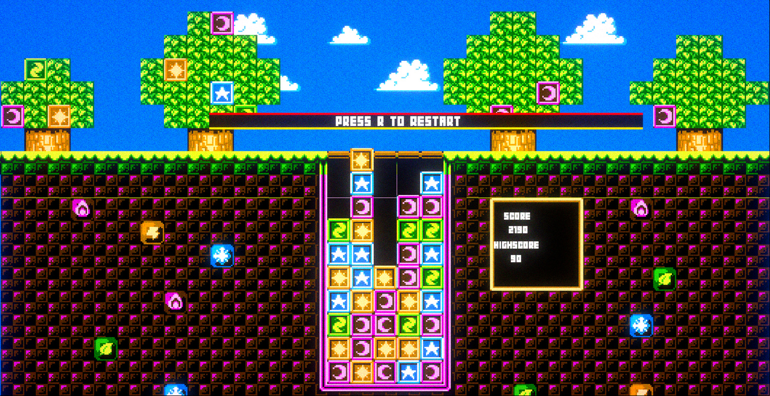 Matchformer Game Over Screen Screenshot.