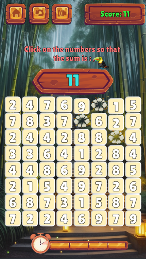 Math Forest Game Right Answer Screenshot.