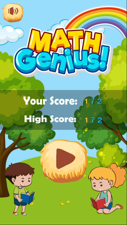 Math Genius Game Progress Screenshot.