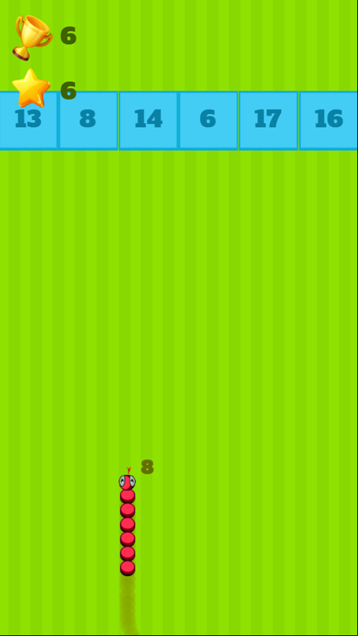 Math Snake Game Start Screenshot.