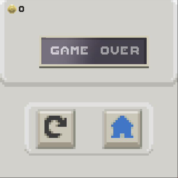 Mathquest Game Over Screen Screenshot.