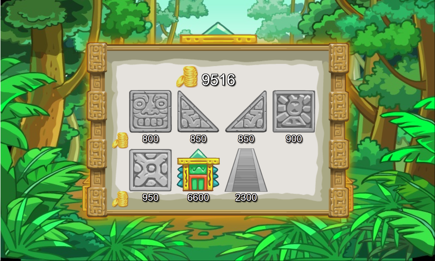 Maya Pyramid Solitaire Game Building Pyramid Screenshot.
