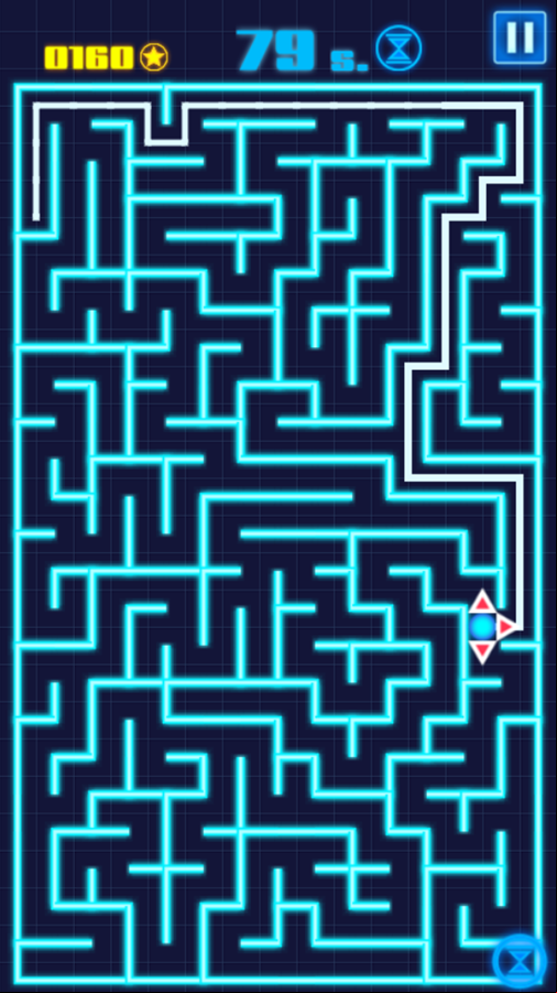 Maze Speedrun Game Screenshot.