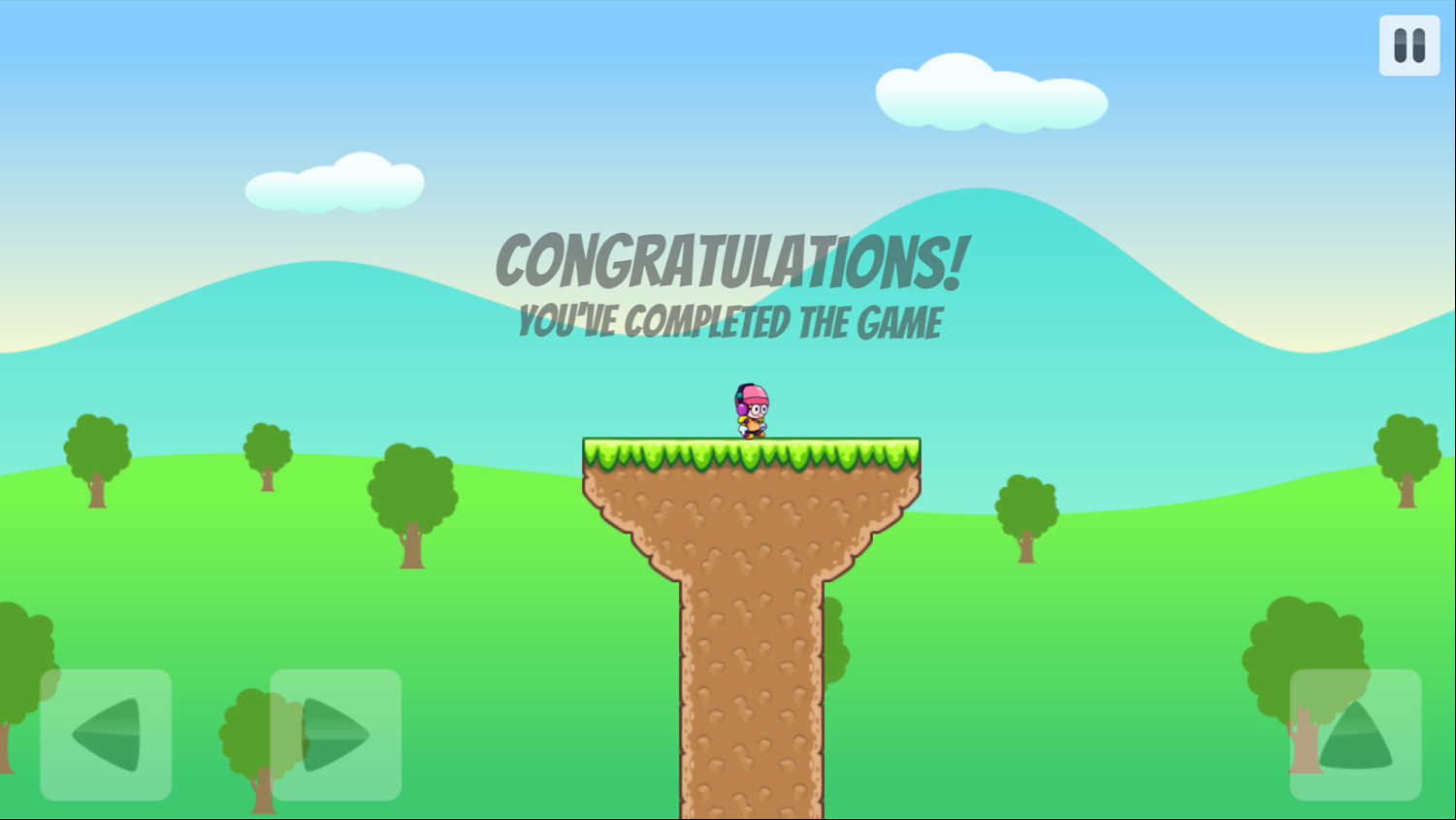 Melody's Adventure 2 Game Beat Screen Screenshot.