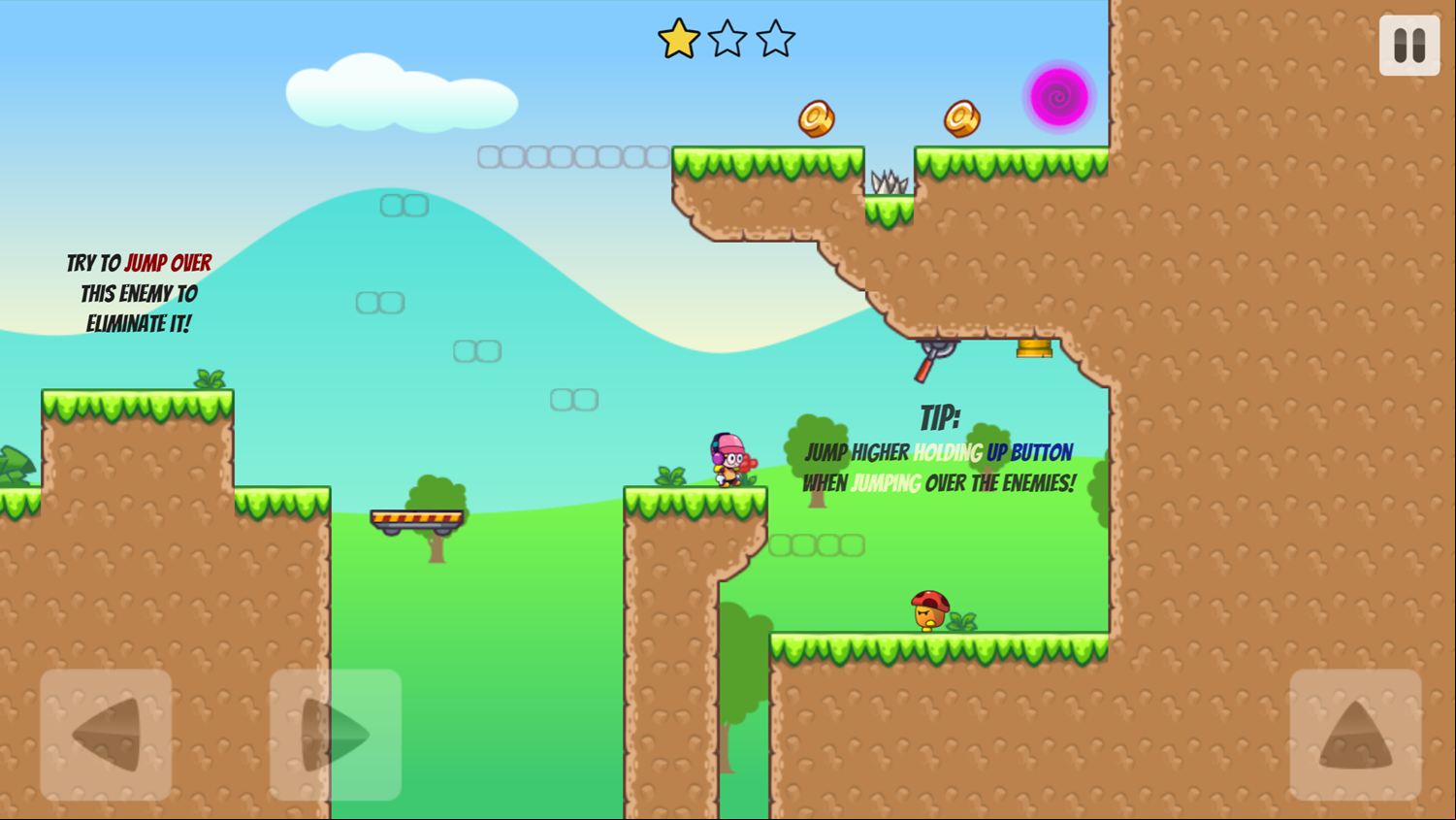 Melody's Adventure 2 Game High Jump Info Screenshot.