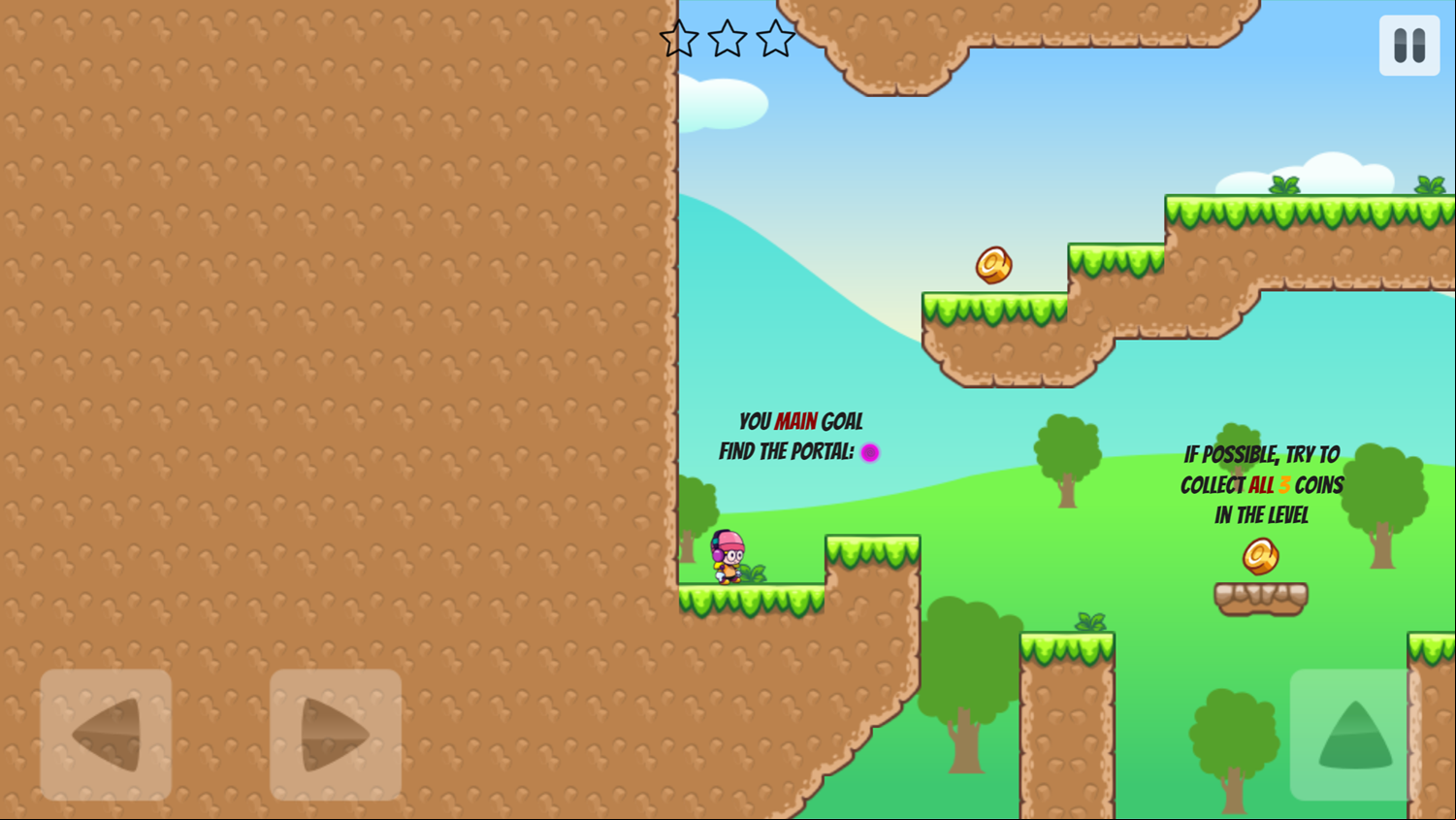 Melody's Adventure 2 Game Level Goals Screenshot.